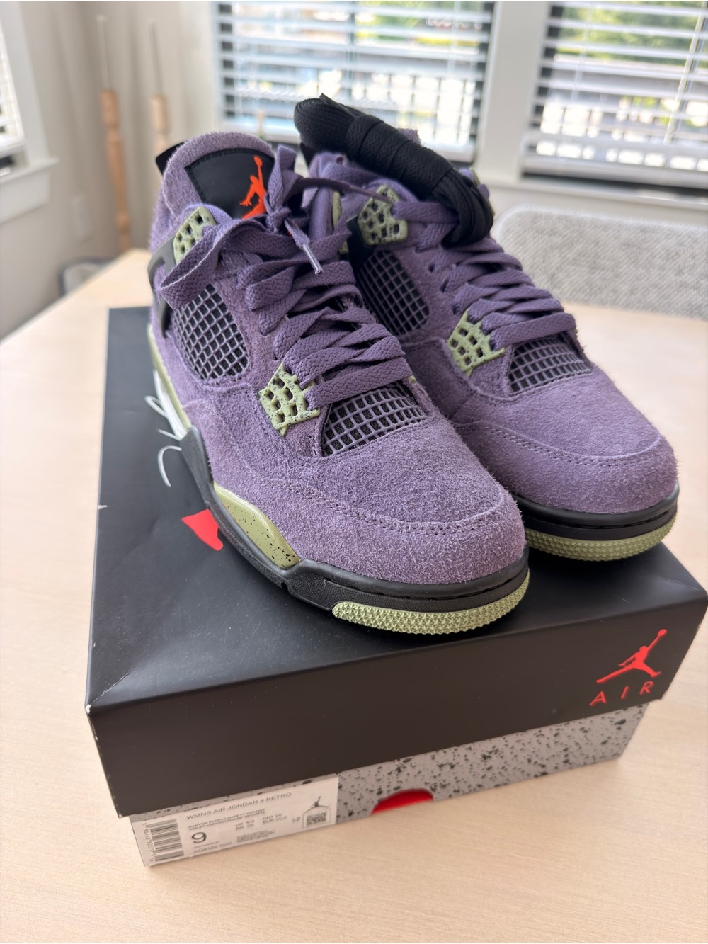 Jordan (Jokers) Purple Suede and Olive Green Accents Sneakers-Size 9